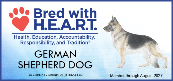 AKC Bred with H.E.A.R.T. German Shepherd Dog program — Member through August 2027